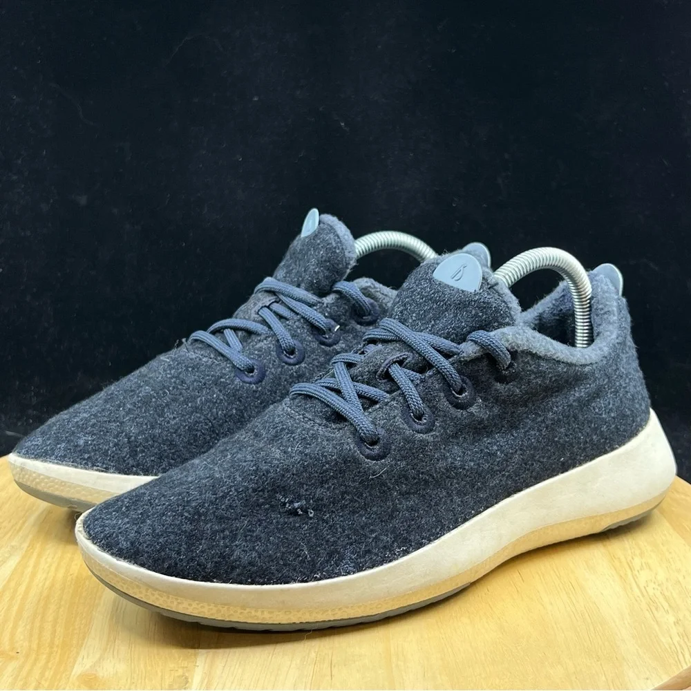 Allbirds Mizzle Wool Runner Charcoal Running Shoes Comfort Lace Up Size 10 Wmns